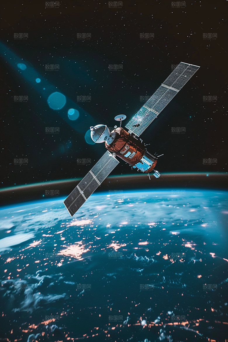 卫星空间站太空未来摄影图