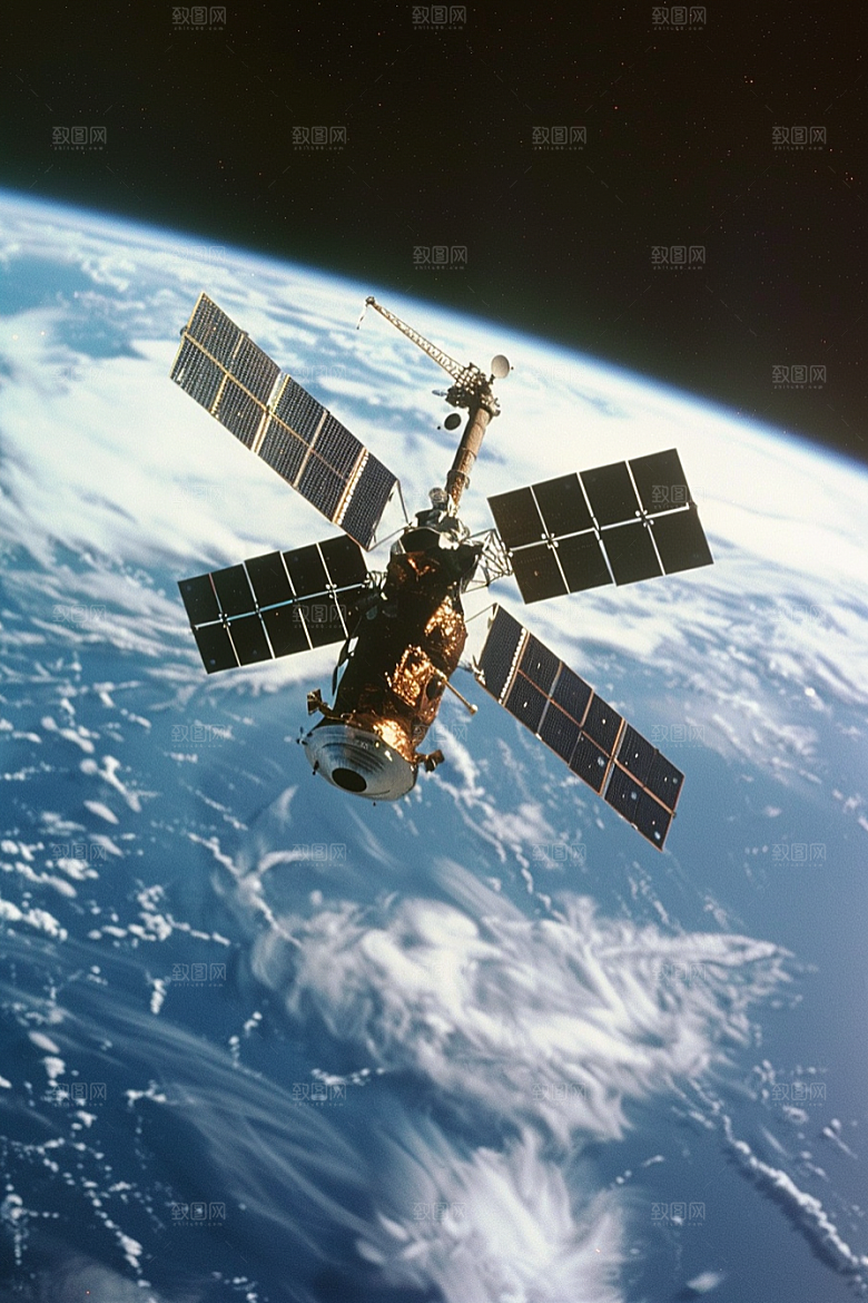 卫星空间站微信开屏星空摄影图
