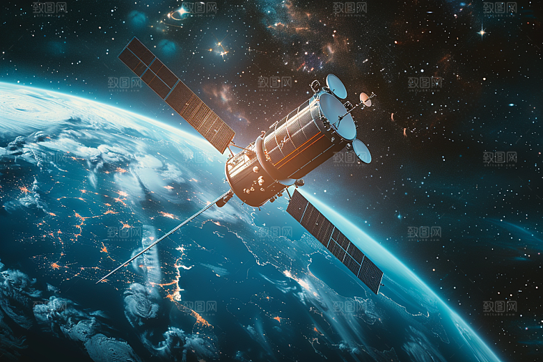 卫星空间站科技未来摄影图