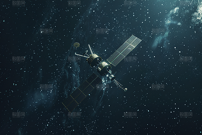 卫星空间站微信开屏科技摄影图