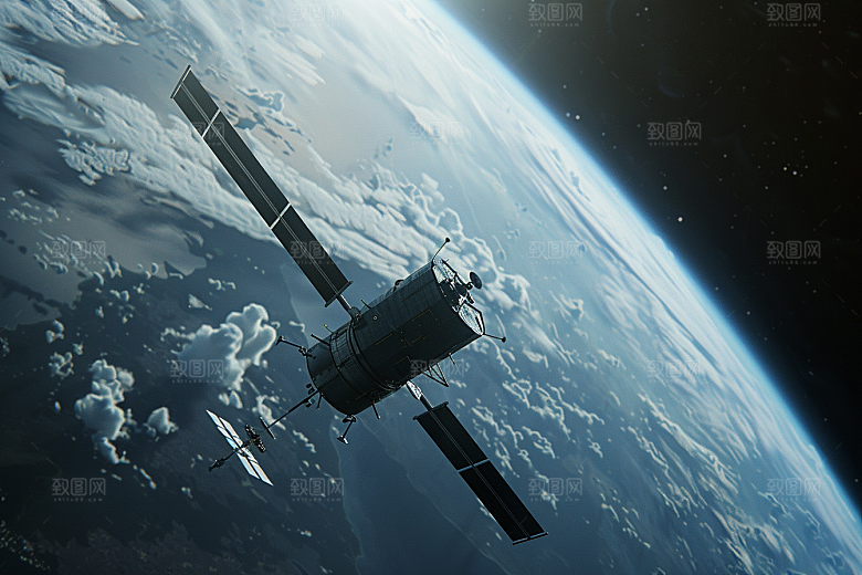 卫星空间站微信开屏高清摄影图