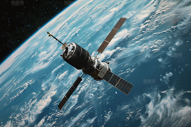 卫星空间站未来宇宙摄影图
