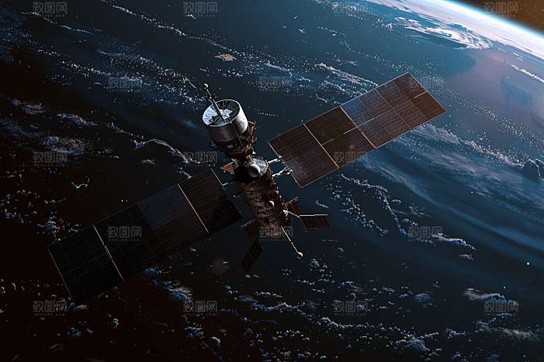 卫星空间站宇宙宇航摄影图