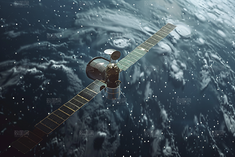 卫星空间站微信开屏星辰大海摄影图