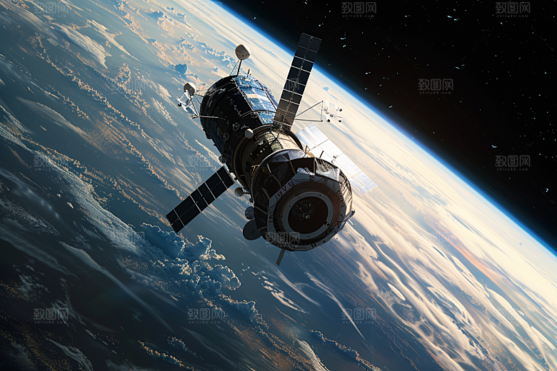 卫星空间站微信开屏高清摄影图
