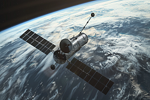 卫星空间站高清太空摄影图