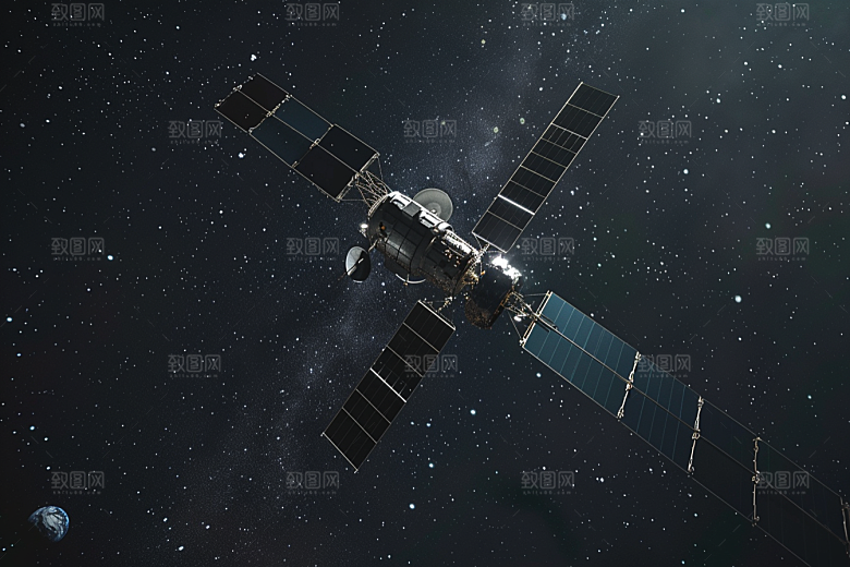 卫星空间站宇宙太空摄影图
