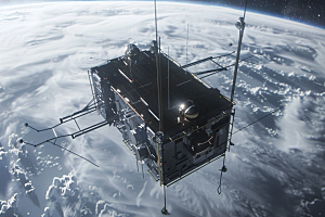 卫星空间站高清航天日摄影图