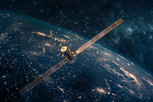 卫星空间站星辰大海科技摄影图