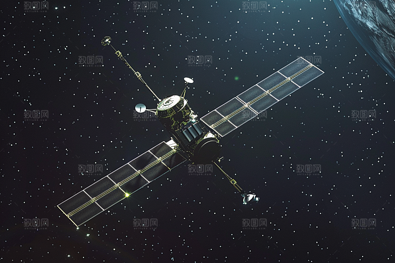 卫星空间站星球科技摄影图