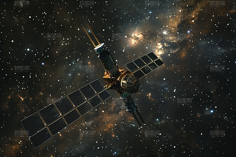卫星空间站航天日未来摄影图