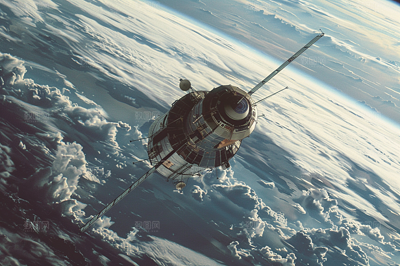 卫星空间站未来宇宙摄影图