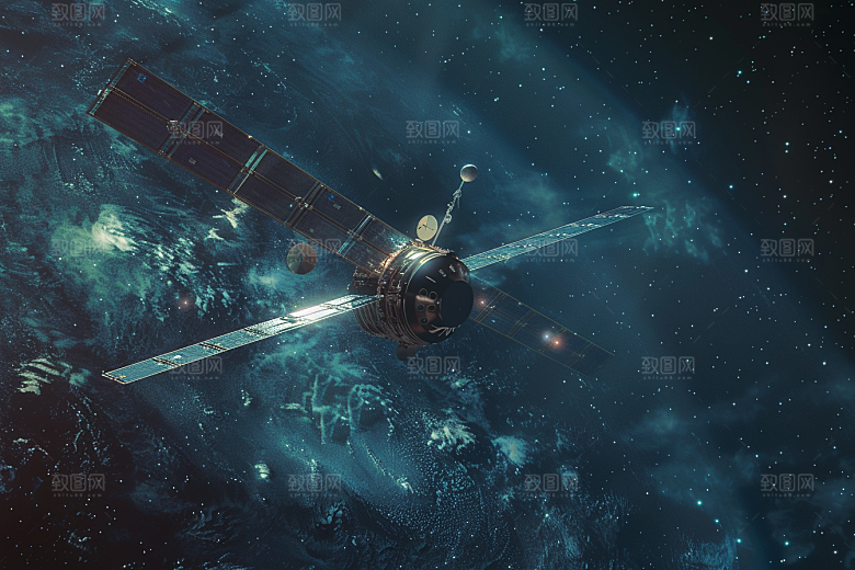 卫星空间站星辰大海微信开屏摄影图