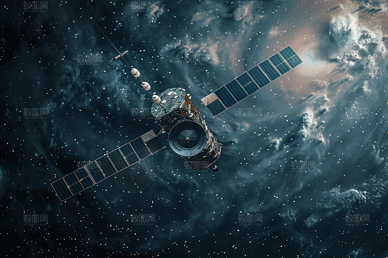 卫星空间站宇宙科技摄影图