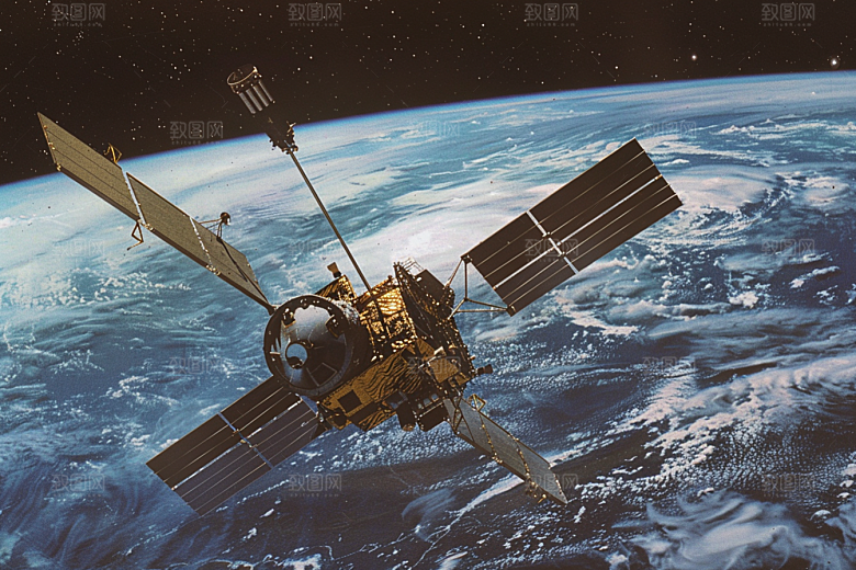 卫星空间站星空微信开屏摄影图