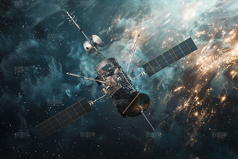 卫星空间站太空微信开屏摄影图