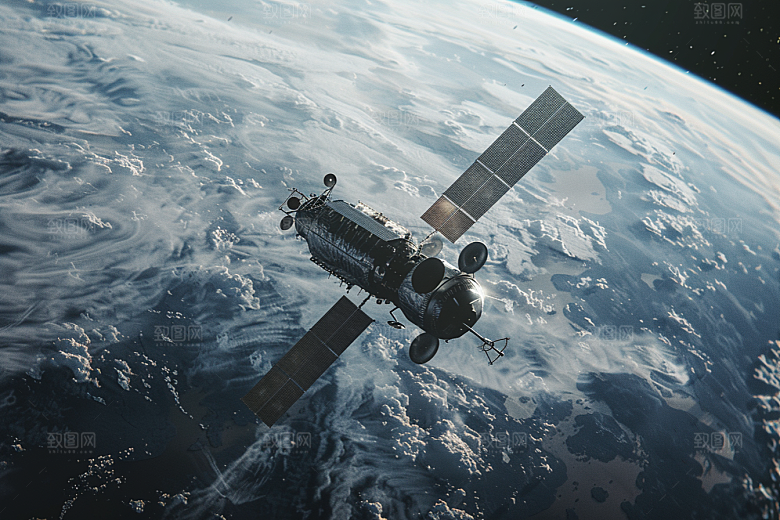 卫星空间站高清微信开屏摄影图