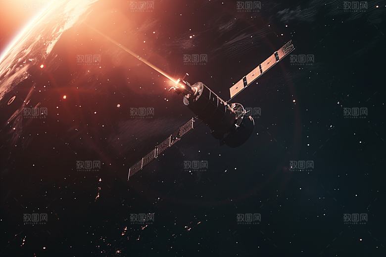 卫星空间站微信开屏航天日摄影图