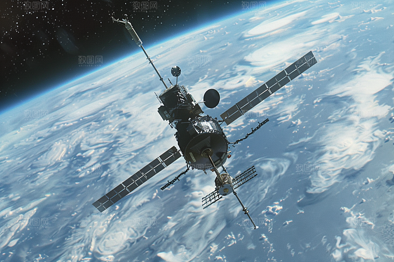 卫星空间站高清宇宙摄影图