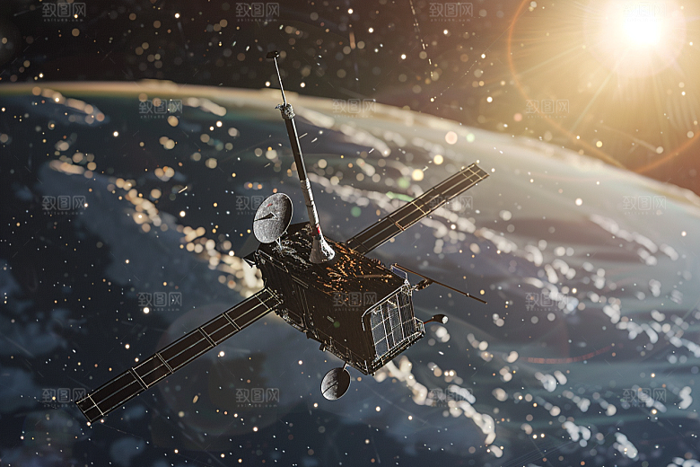 卫星空间站未来微信开屏摄影图