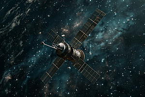 卫星空间站微信开屏宇宙摄影图
