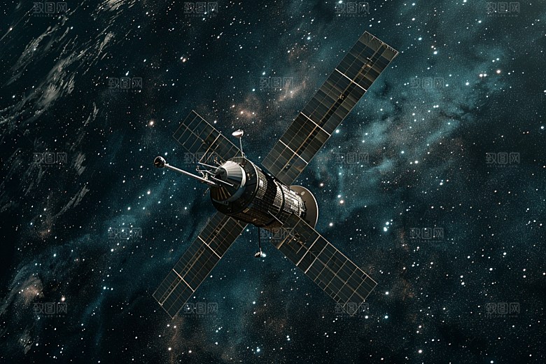 卫星空间站微信开屏宇宙摄影图