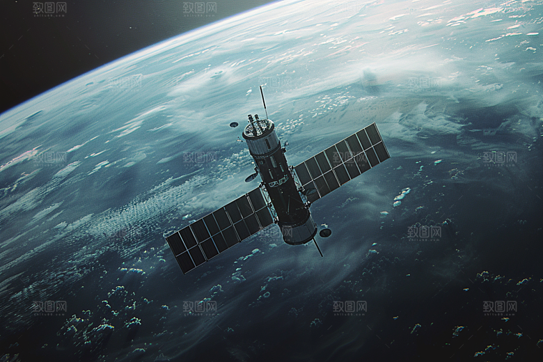 卫星空间站未来高清摄影图