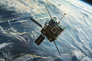 卫星空间站微信开屏宇航摄影图