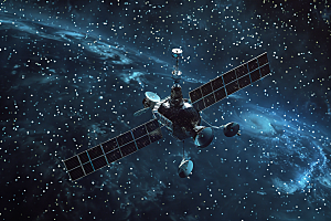 卫星空间站星辰大海微信开屏摄影图