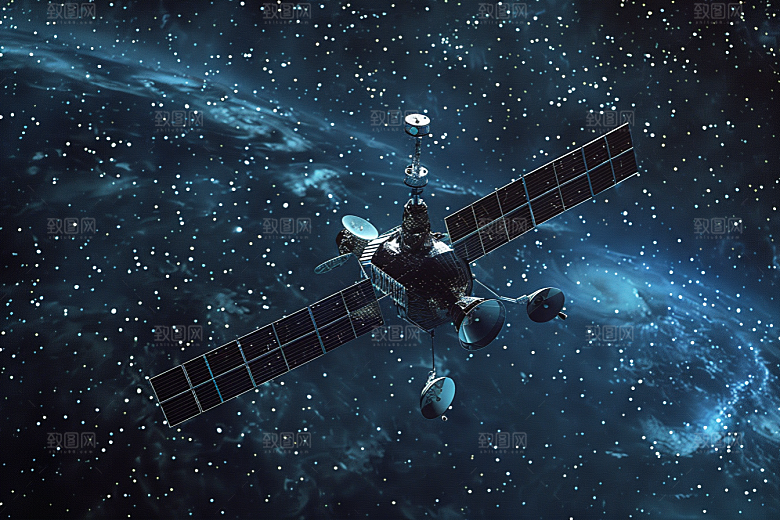 卫星空间站星辰大海微信开屏摄影图