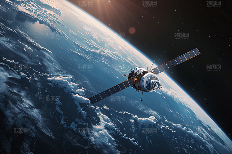 卫星空间站未来宇航摄影图