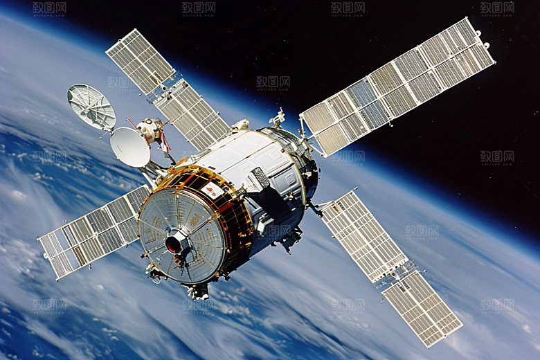 卫星空间站太空星球摄影图