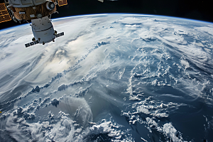 卫星空间站宇航太空摄影图