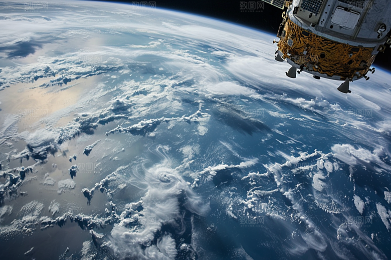 卫星空间站科技太空摄影图