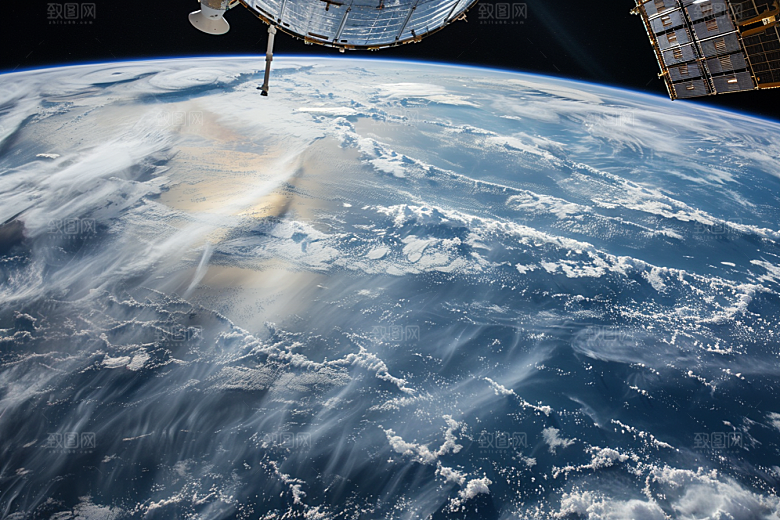 卫星空间站地球宇宙摄影图