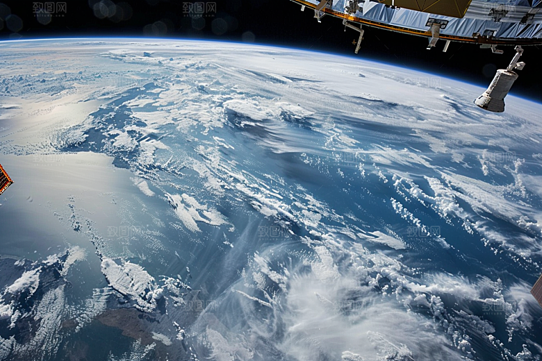 卫星空间站宇宙宇航摄影图