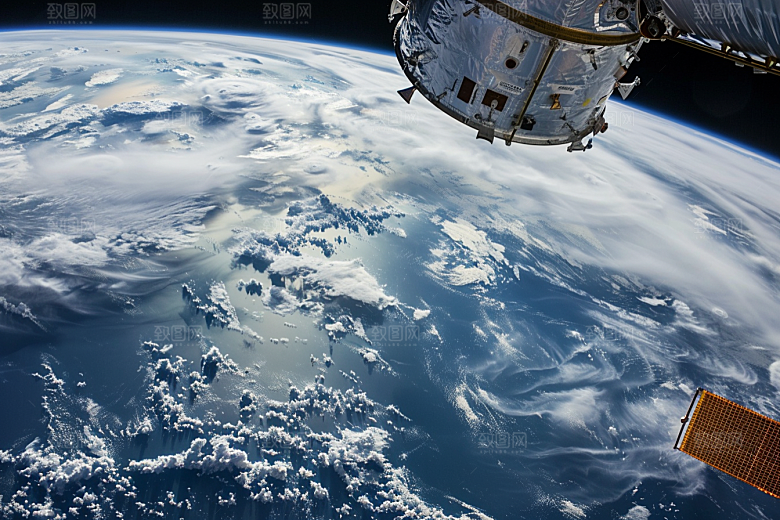卫星空间站宇航微信开屏摄影图