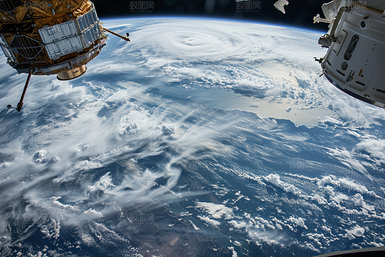 卫星空间站微信开屏宇宙摄影图