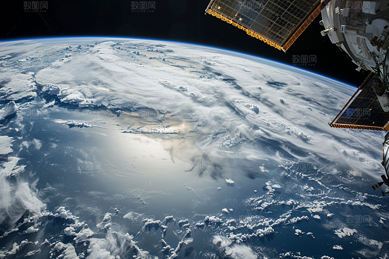 卫星空间站科技宇宙摄影图