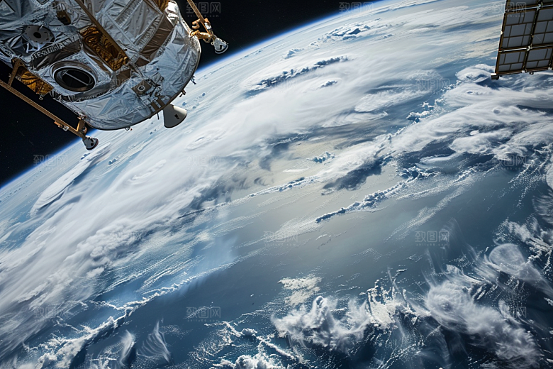 卫星空间站宇宙太空摄影图