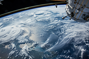 卫星空间站宇宙科技摄影图