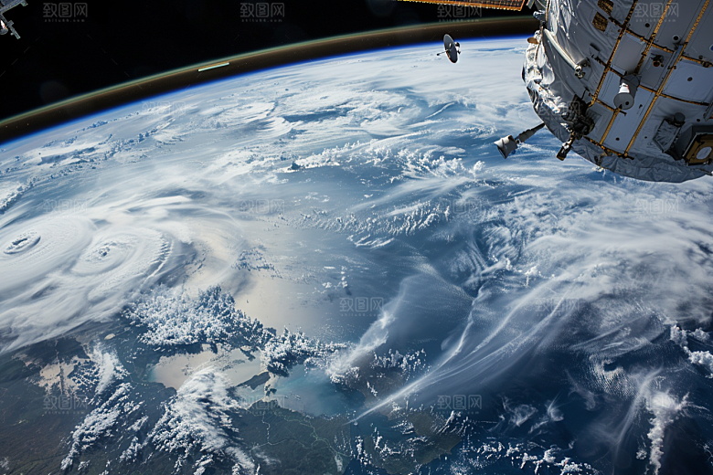 卫星空间站宇宙科技摄影图