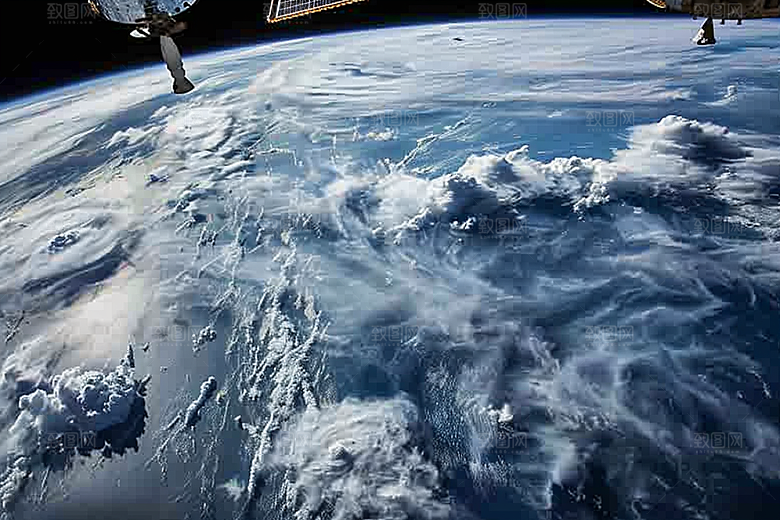 卫星空间站宇宙星球摄影图