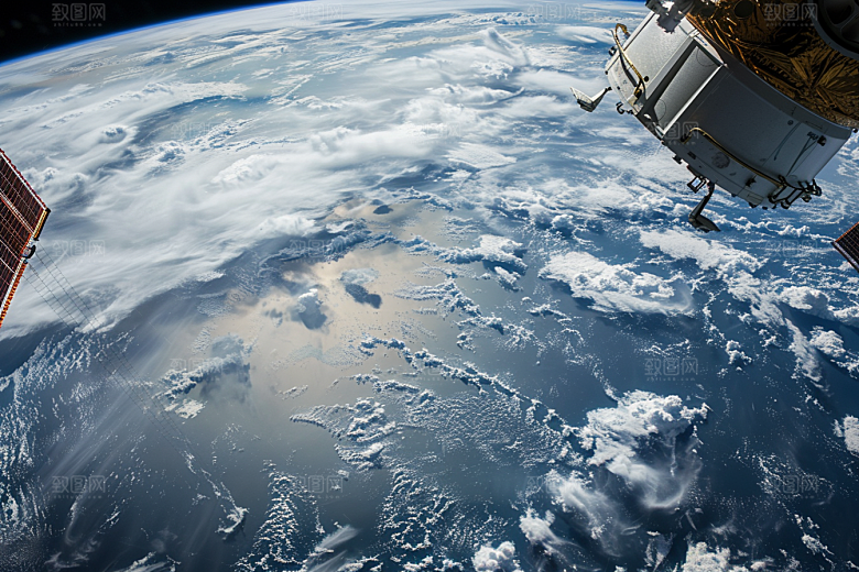 卫星空间站太空未来摄影图
