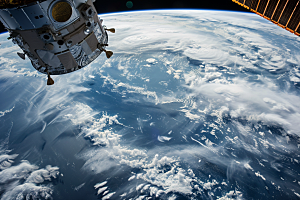 卫星空间站太空星球摄影图
