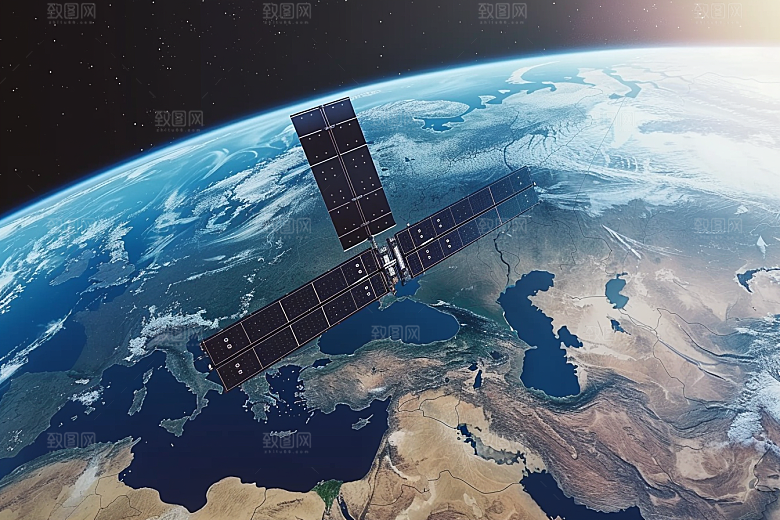 卫星空间站航天日科技摄影图