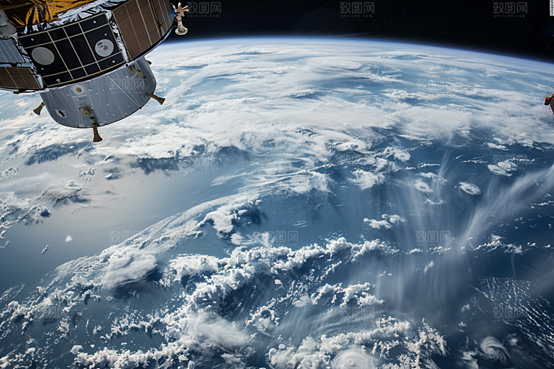 卫星空间站宇宙未来摄影图