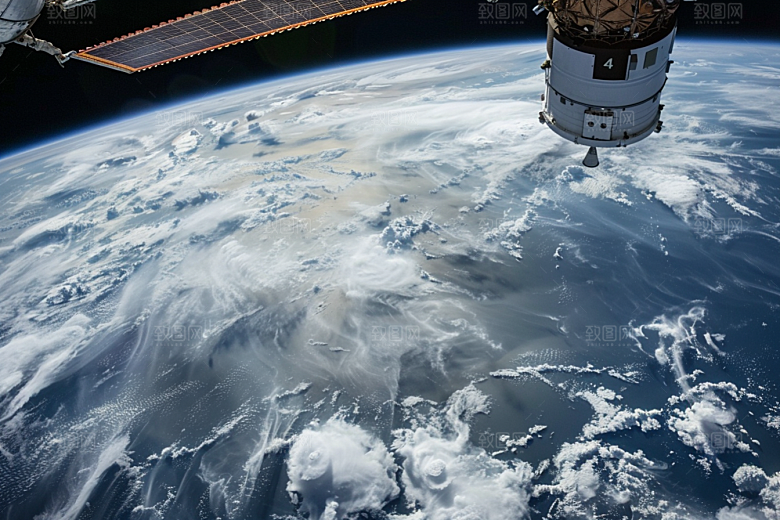 卫星空间站地球星球摄影图