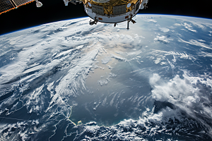 卫星空间站太空高清摄影图