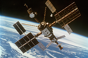 卫星空间站太空未来摄影图